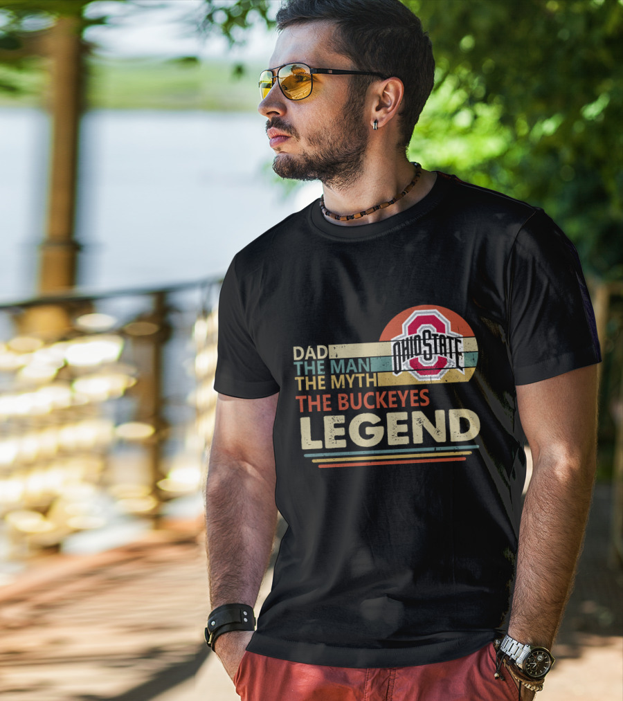 Ohio State Buckeyes Dad The Man The Myth The Legend T-Shirt