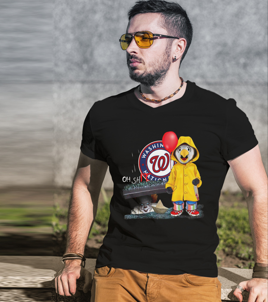 Washington Nationals Pennywise Penguin Red Balloon T-Shirt