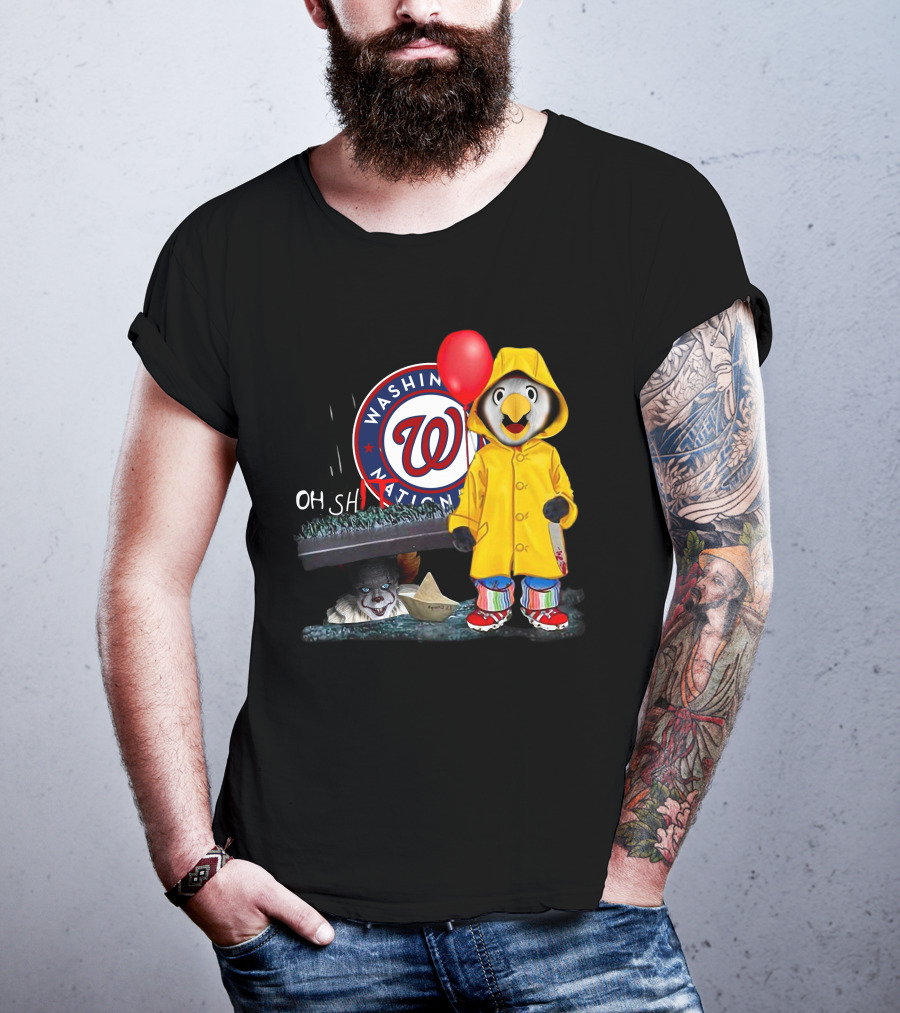 Washington Nationals Pennywise Penguin Red Balloon T-Shirt