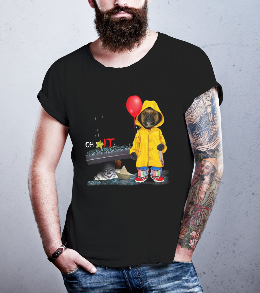 IT BoxerDs Raincoat Red Balloon Dog Encounter T-Shirt