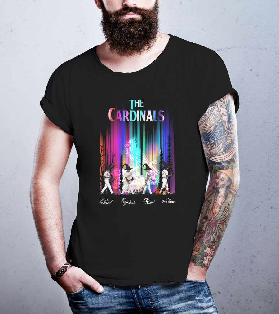 The Cardinals St. Louis Baseball Legends Aurora Borealis T-Shirt
