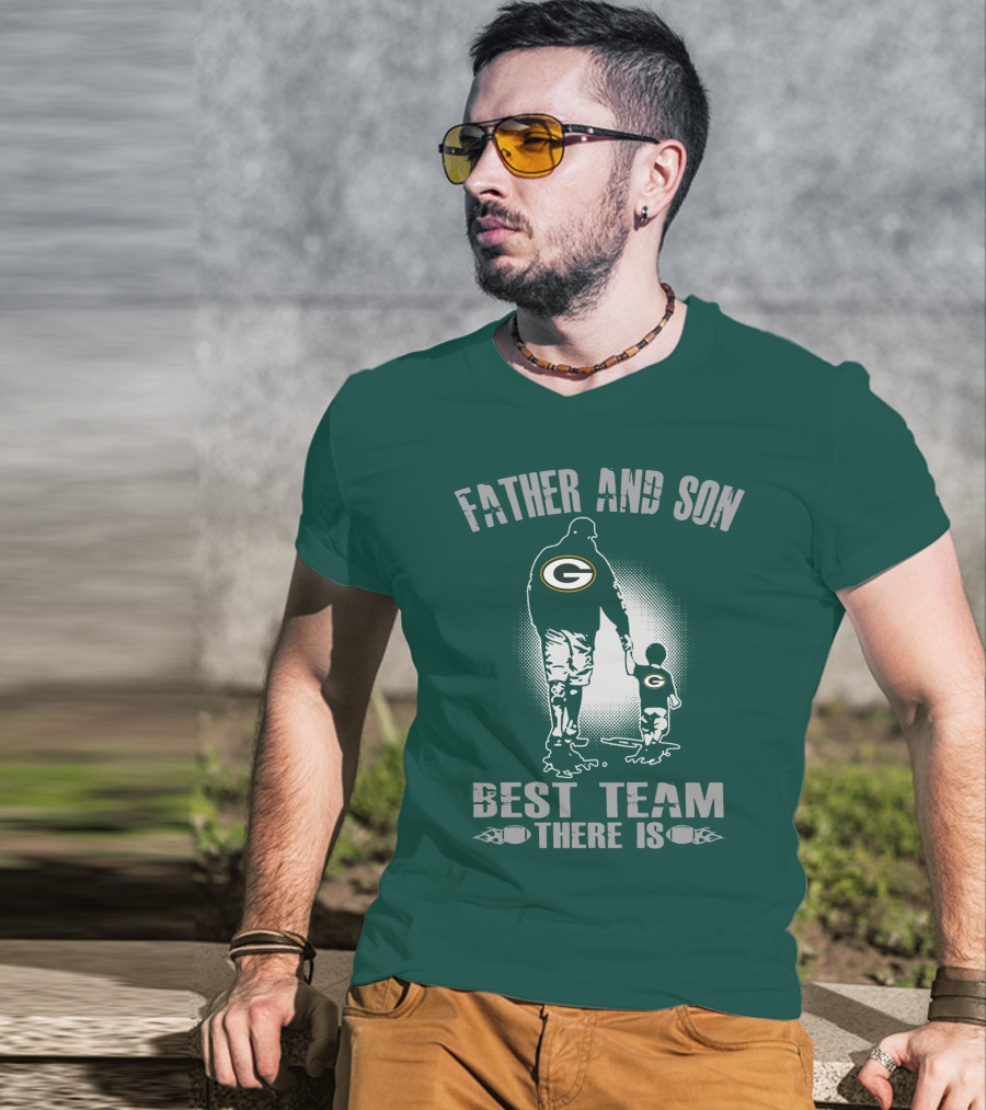 Father And Son Green Bay Packers Best Team There Is T-Shirt