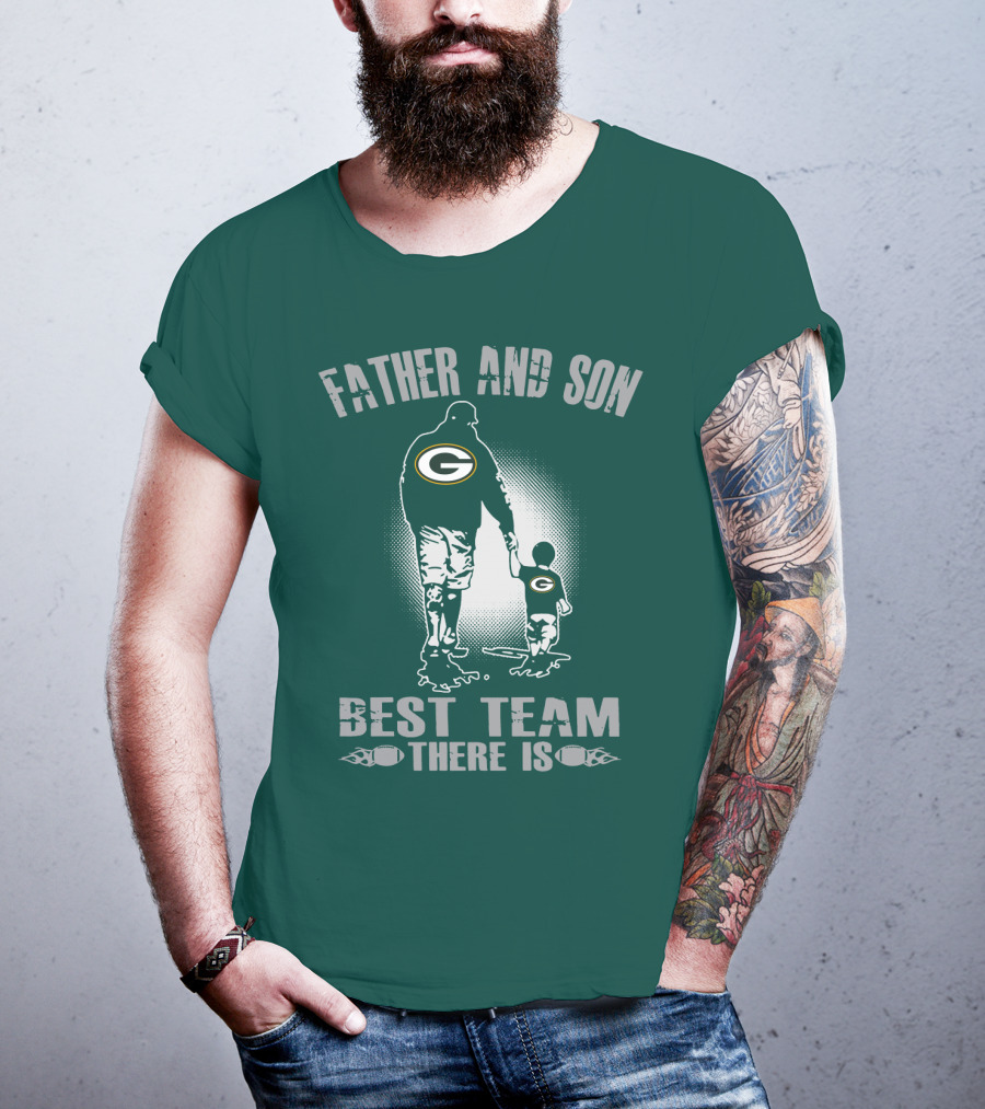 Father And Son Green Bay Packers Best Team There Is T-Shirt