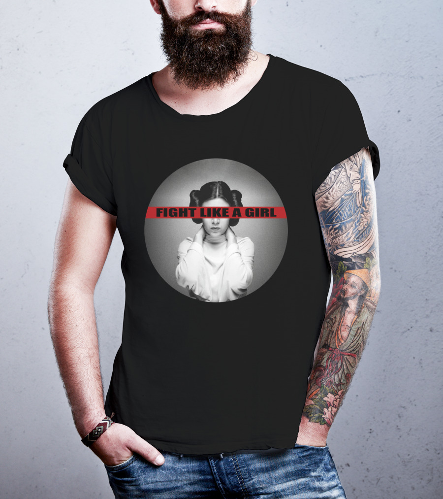 Princess Leia Fight Like A Girl Iconic Empowerment T-Shirt