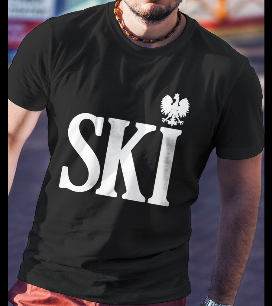 SKI Polish White Eagle T-Shirt
