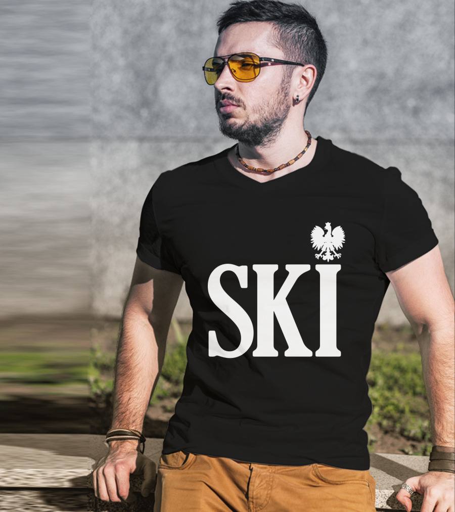 SKI Polish White Eagle T-Shirt