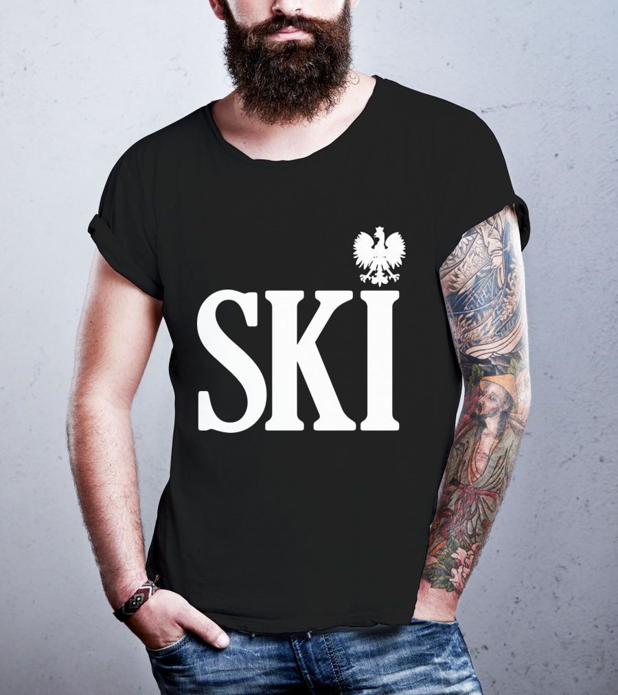 SKI Polish White Eagle T-Shirt