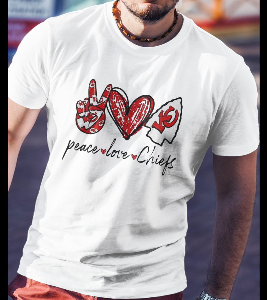 Peace Love KC Chiefs T-Shirt