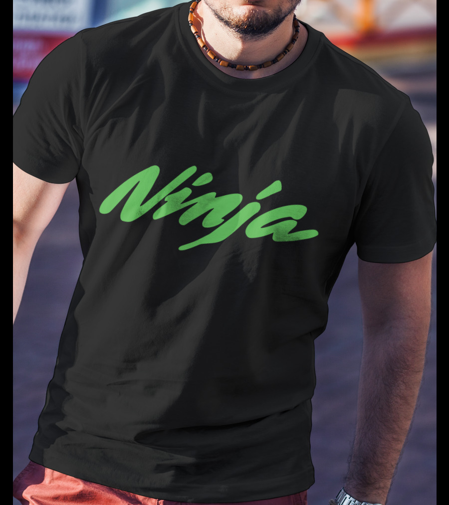 Ninja Kawasaki Motorsports Style Green T-Shirt