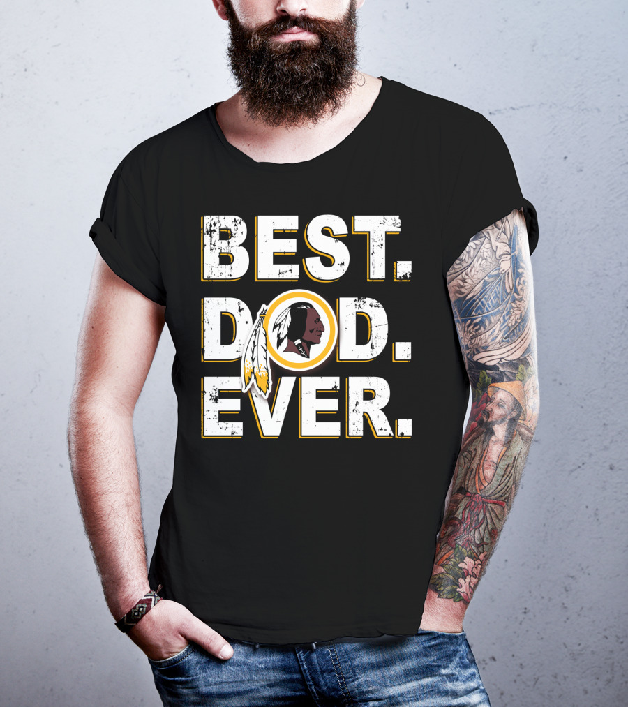 Best Dad Ever Washington Redskins T-Shirt