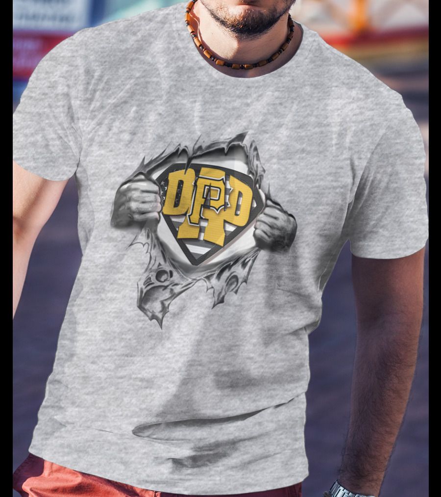 SUPERDAD Pittsburgh Pirates Logo With Heroic T-Shirt