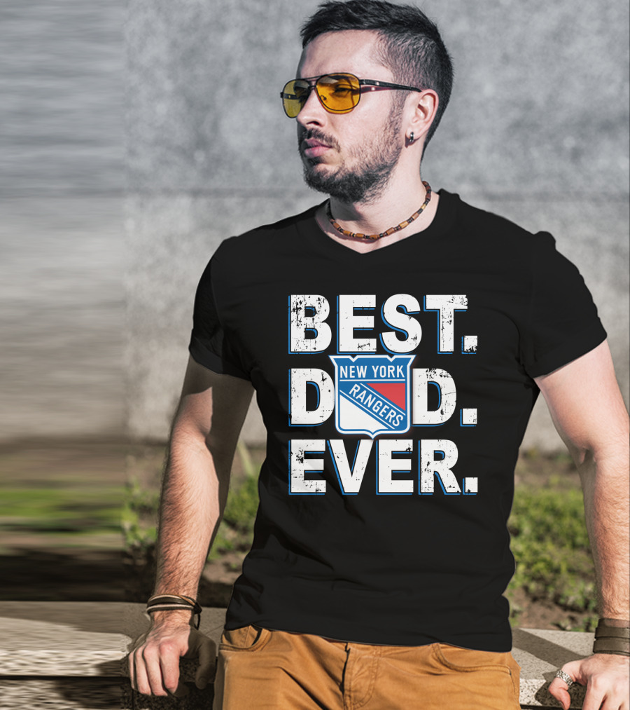 Best Dad Ever New York Rangers T-Shirt