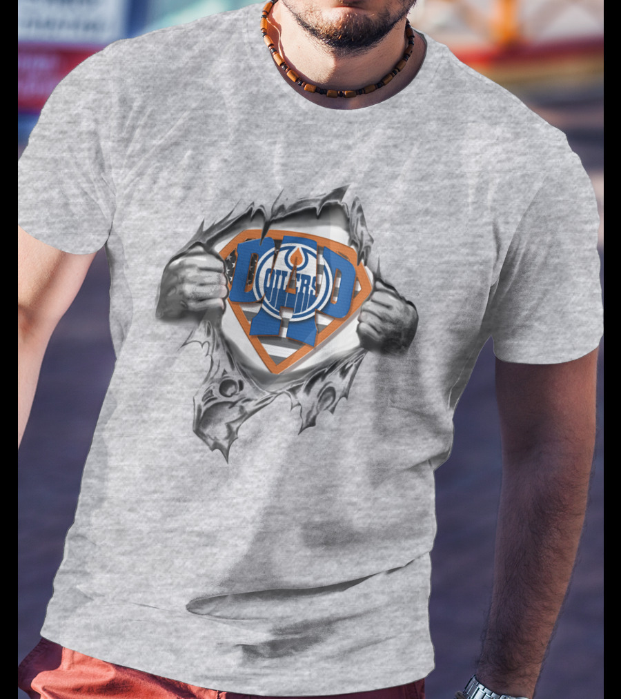 SUPERDAD Oilers Edmonton Hockey Fan T-Shirt