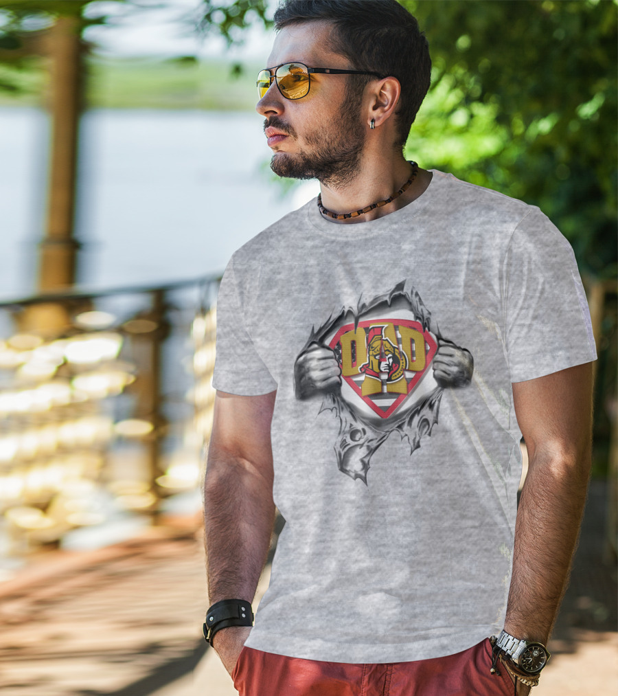 SUPERDAD Ottawa Senators Hockey Logo Emblem T-Shirt