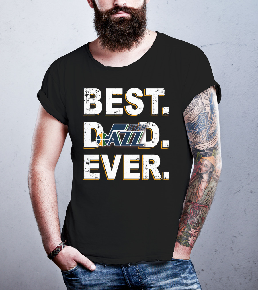Best Dad Ever Utah Jazz T-Shirt
