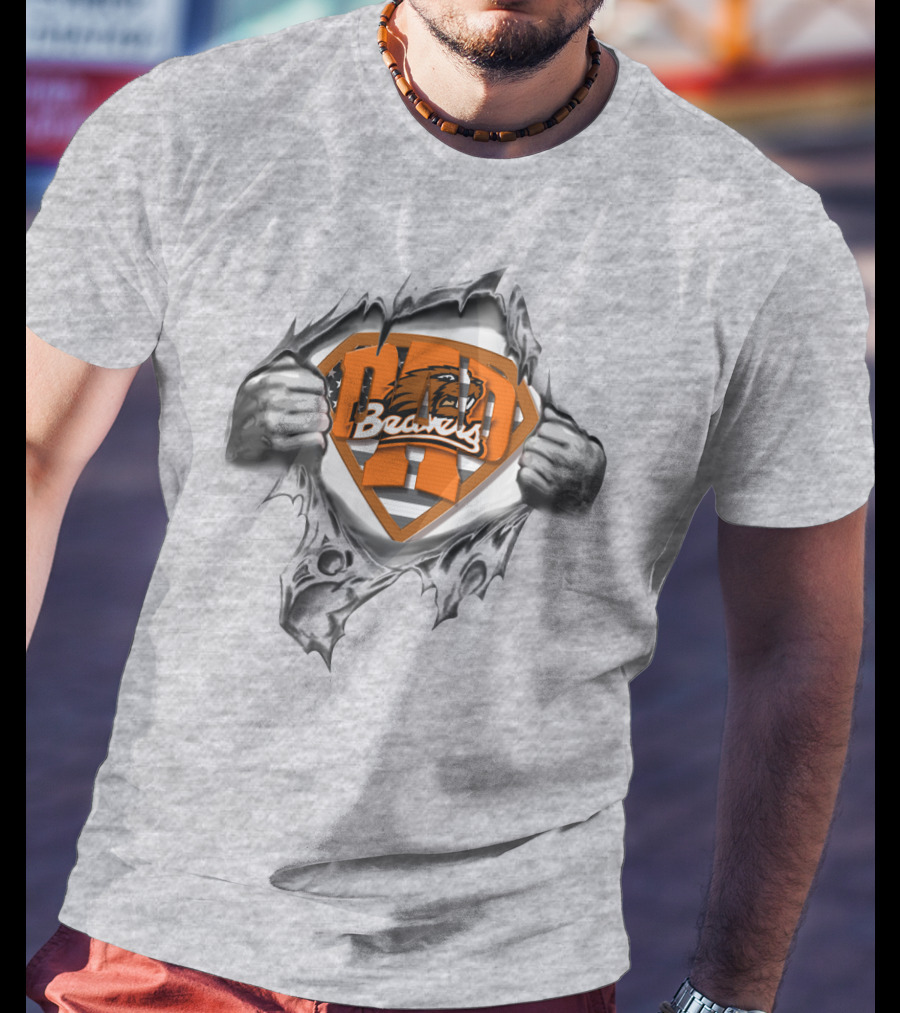 Superdad Beavers Logo Oregon State Beavers T-Shirt