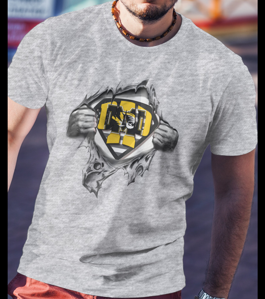 Superdad Mizzou Football Tigers T-Shirt