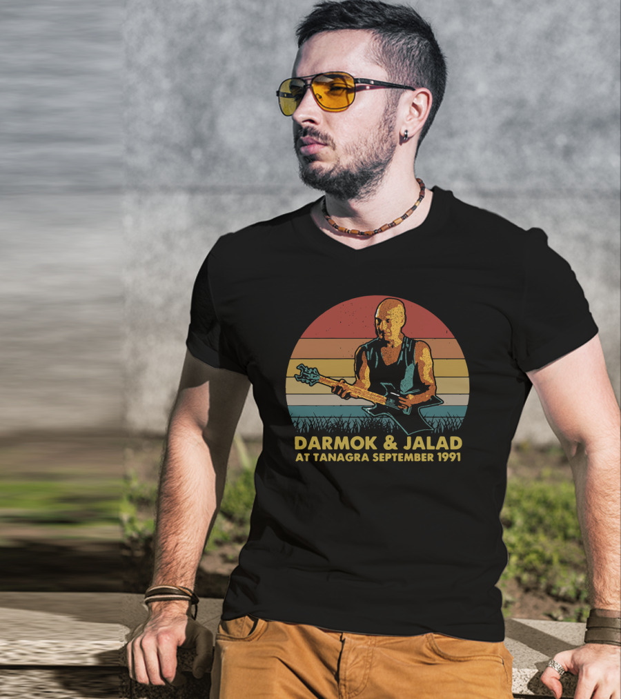 Darmok And Jalad At Tanagra September 1991 Retro Music Guitar T-Shirt