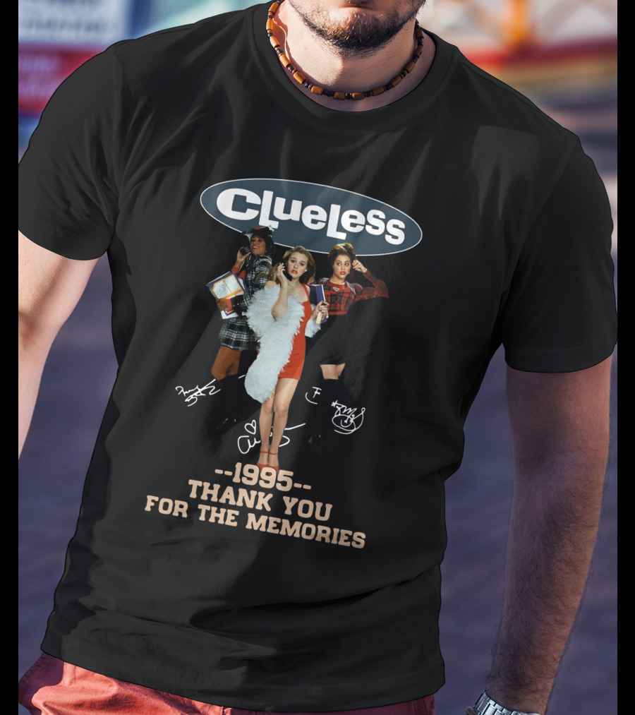 Clueless 1995 Thank You For The Memories Vintage Fashion Icons T-Shirt