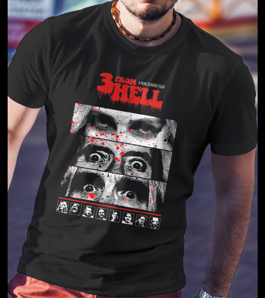 From Hell A Rob Zombie Film Bloody Faces And Cast Photography T-Shirt