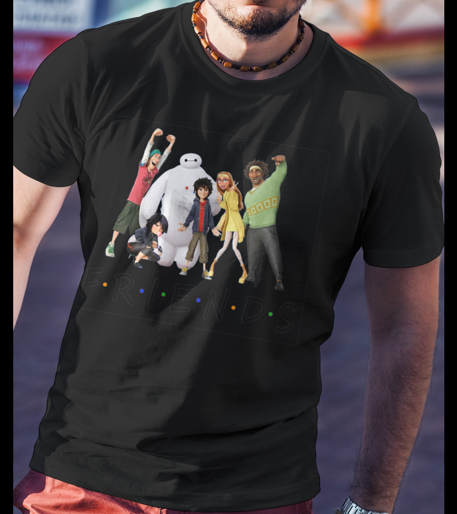 Big Hero 6 Friends Tv Show Parody With Hiro Baymax And Team T-Shirt