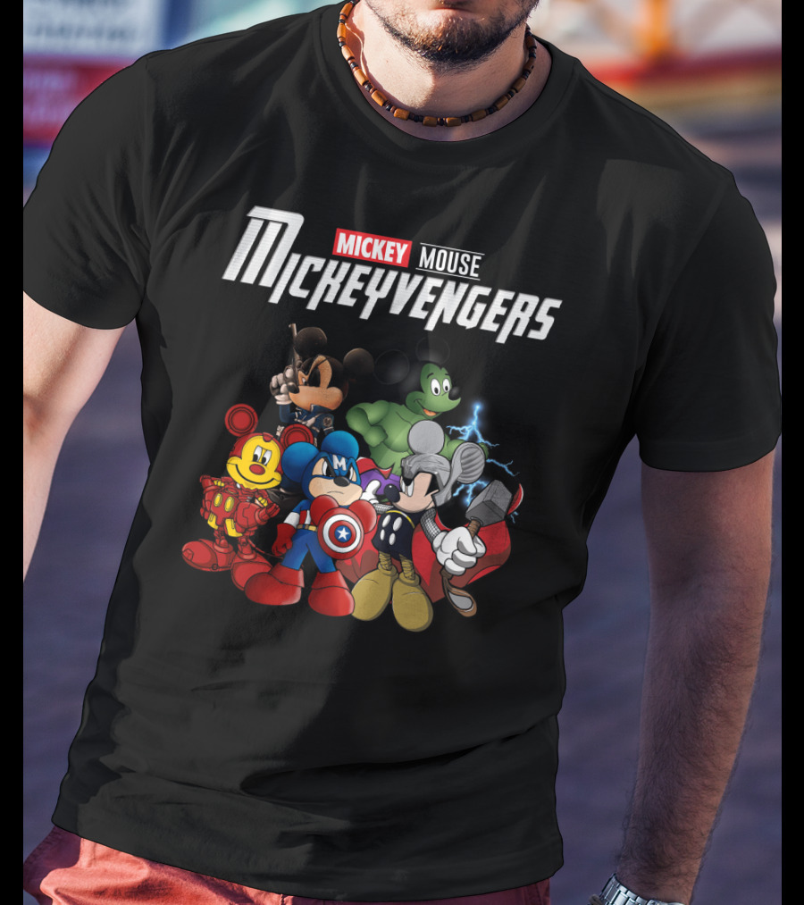 Mickey Mouse Mickeyvengers Marvel Avengers Endgame Disney Crossover T-Shirt
