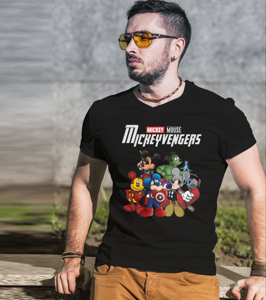 Mickey Mouse Mickeyvengers Marvel Avengers Endgame Disney Crossover T-Shirt
