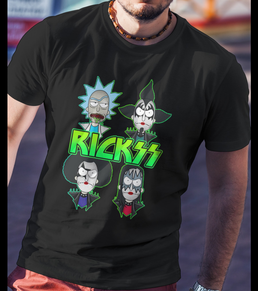 Rick And Morty KISS Band Parody Rickss T-Shirt