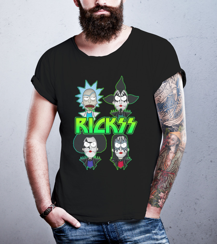 Rick And Morty KISS Band Parody Rickss T-Shirt