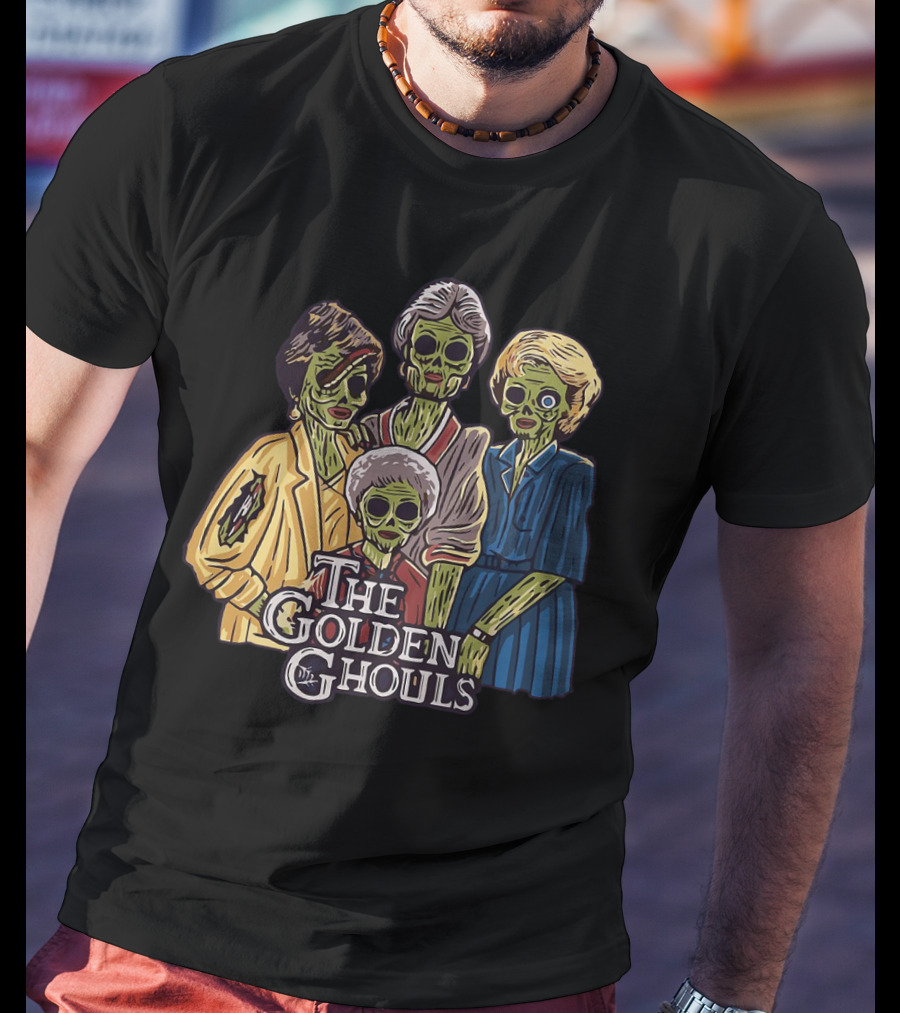 The Golden Girls The Golden Ghouls Halloween Zombie Group T-Shirt