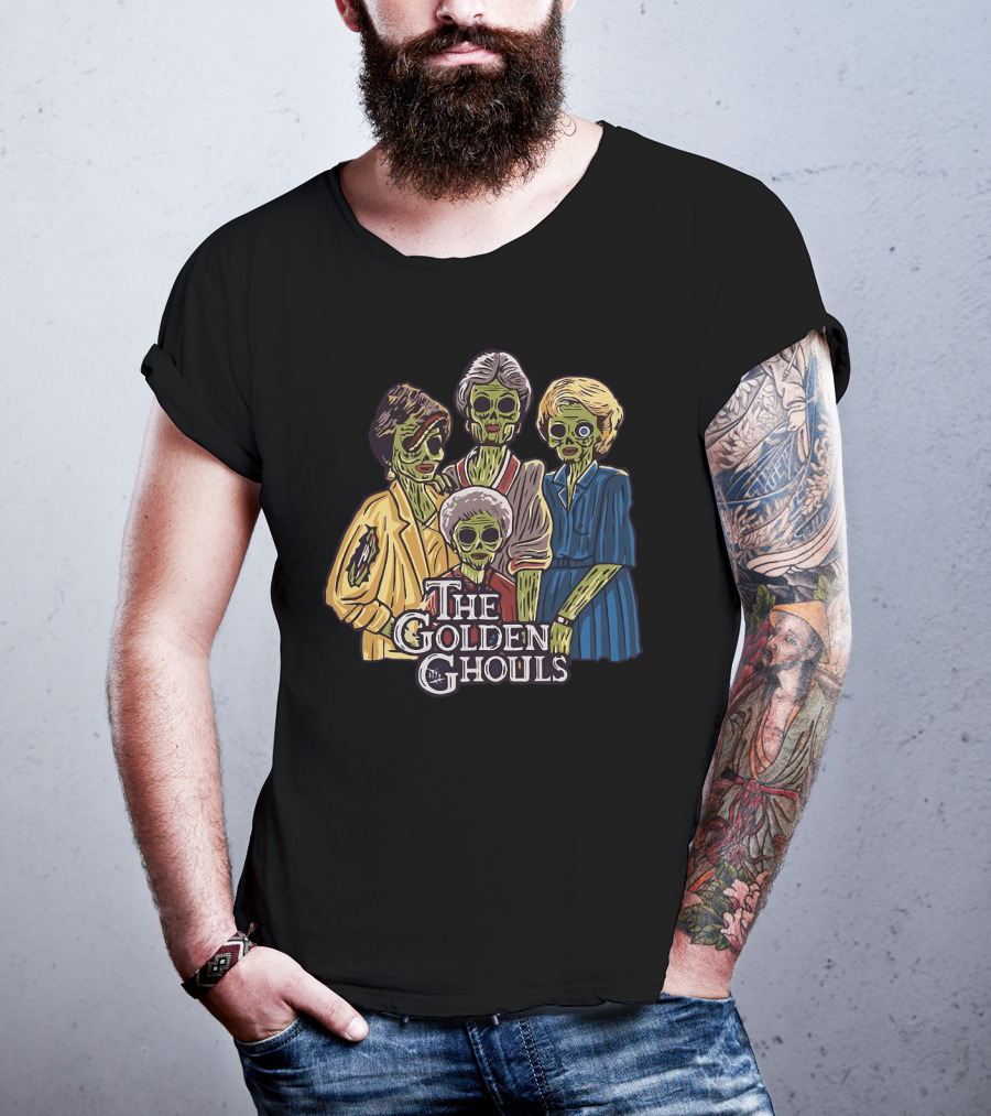 The Golden Girls The Golden Ghouls Halloween Zombie Group T-Shirt