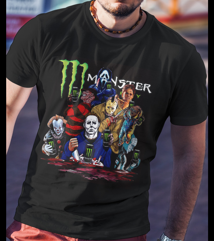 Monster Energy Team Horror Icons T-Shirt