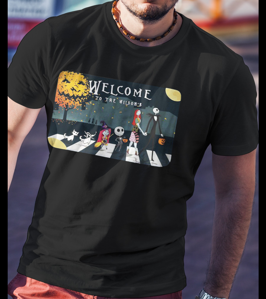 Welcome To The Wilson's Nightmare Before Christmas Jack Skellington Halloween T-Shirt