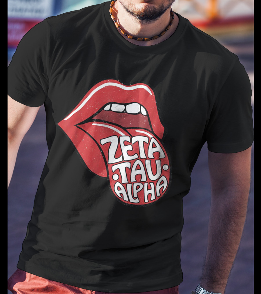 Zeta Tau Alpha Tongue Logo Pop T-Shirt