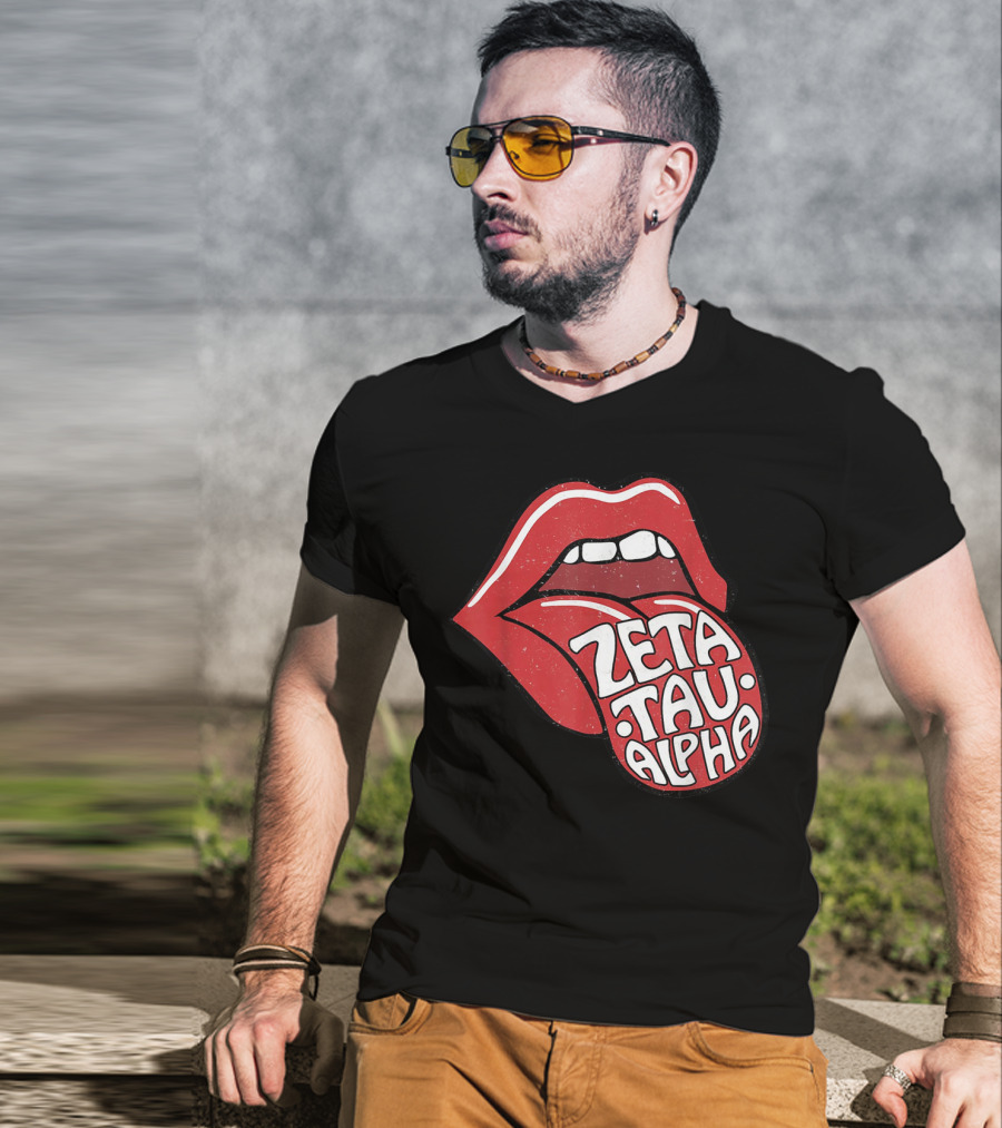 Zeta Tau Alpha Tongue Logo Pop T-Shirt