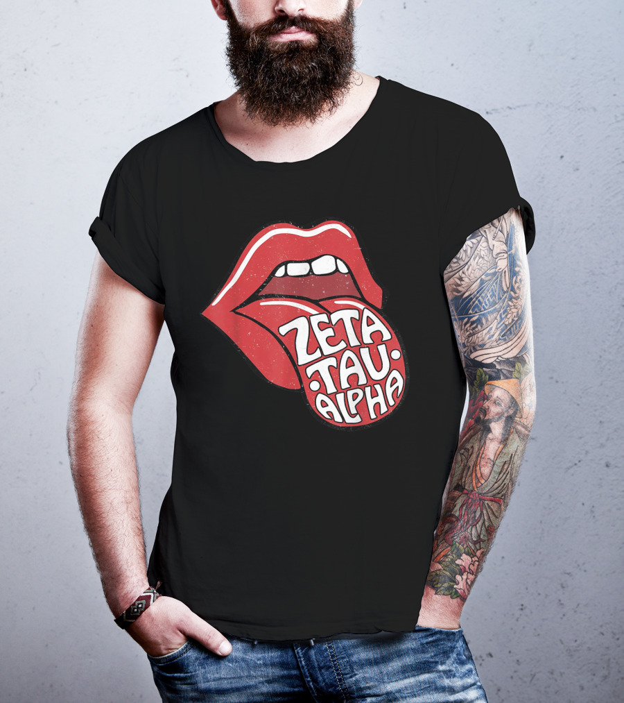 Zeta Tau Alpha Tongue Logo Pop T-Shirt