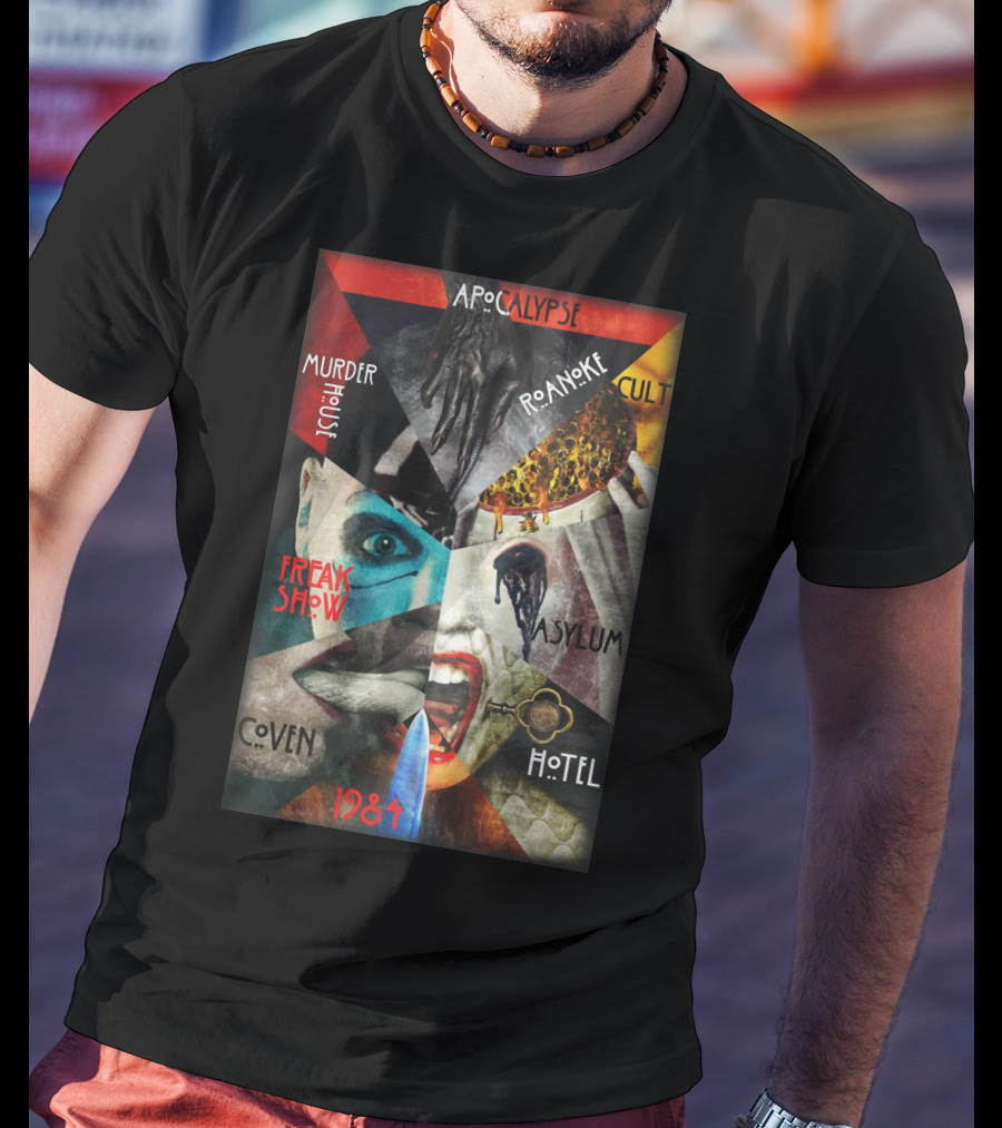 Apocalypse Roanoke Cult Murder House Freak Show Asylum Coven Hotel 1984 T-Shirt