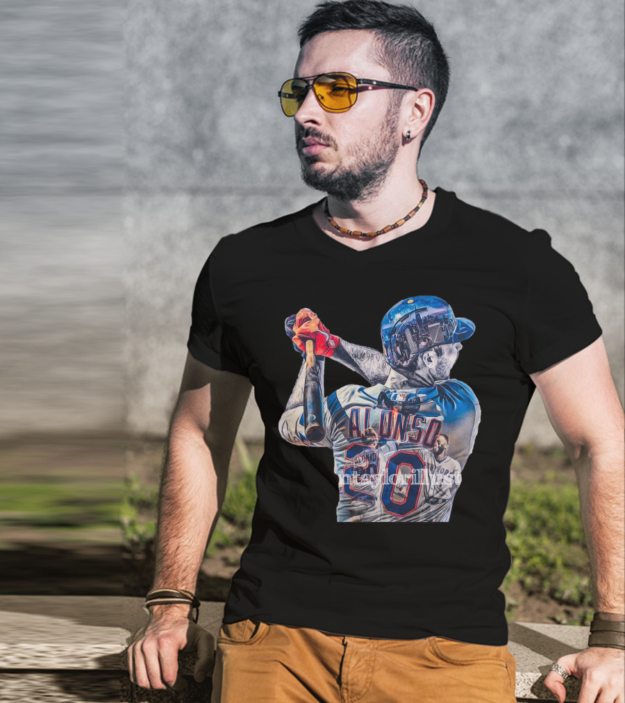 Polar Bear Pete Alonso MLB Alonso 20 Batter Graphic Taylorllyllst T-Shirt