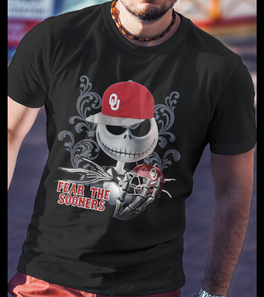 Jack Skellington OU Fear The Sooners T-Shirt