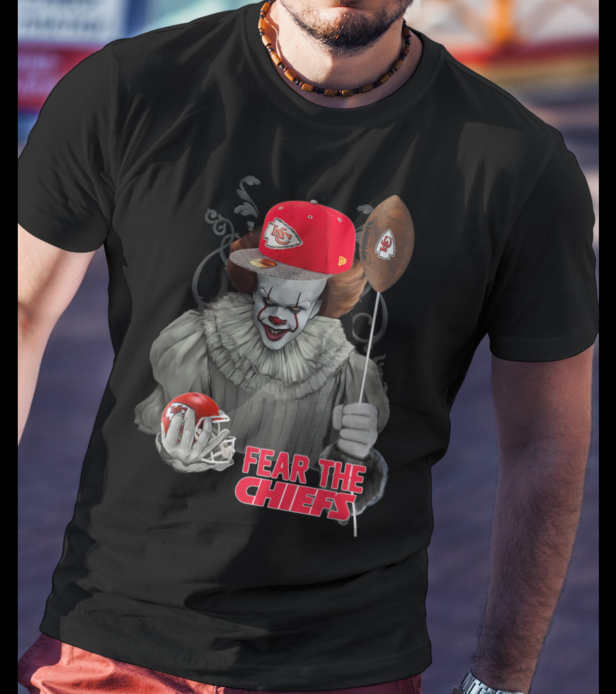 Pennywise Fear The Kansas City Chiefs Football Helmet T-Shirt