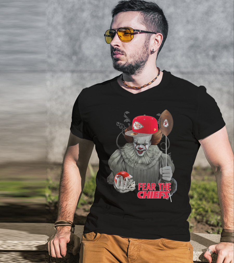 Pennywise Fear The Kansas City Chiefs Football Helmet T-Shirt