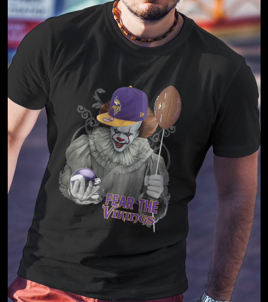 Pennywise Fear The Vikings Minnesota Football Balloon Hat T-Shirt