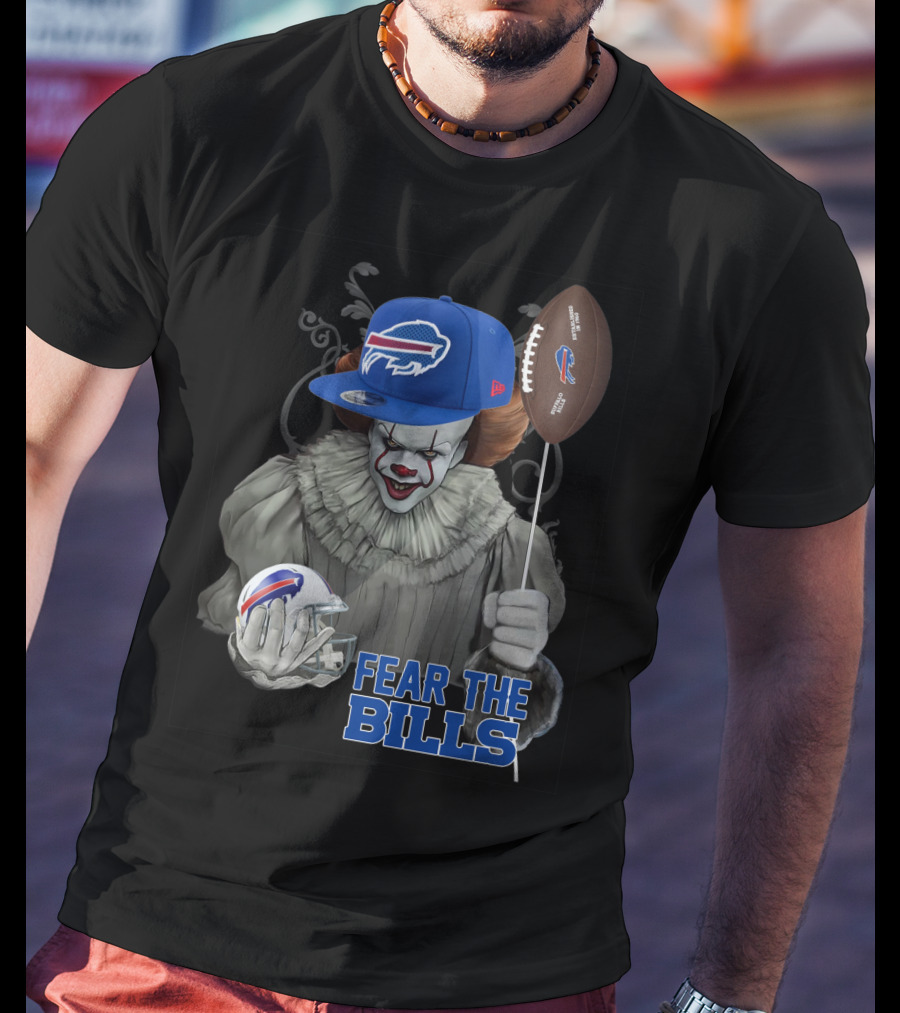Pennywise Fear The Buffalo Bills Football Helmet T-Shirt