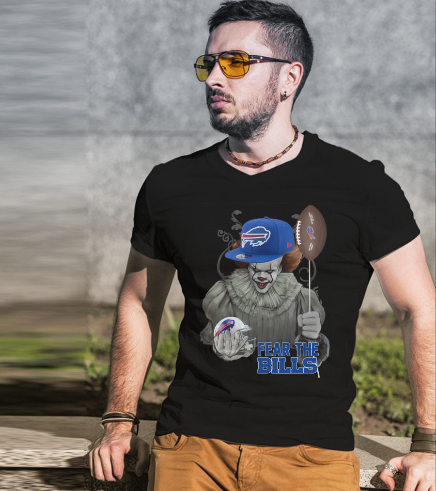 Pennywise Fear The Buffalo Bills Football Helmet T-Shirt