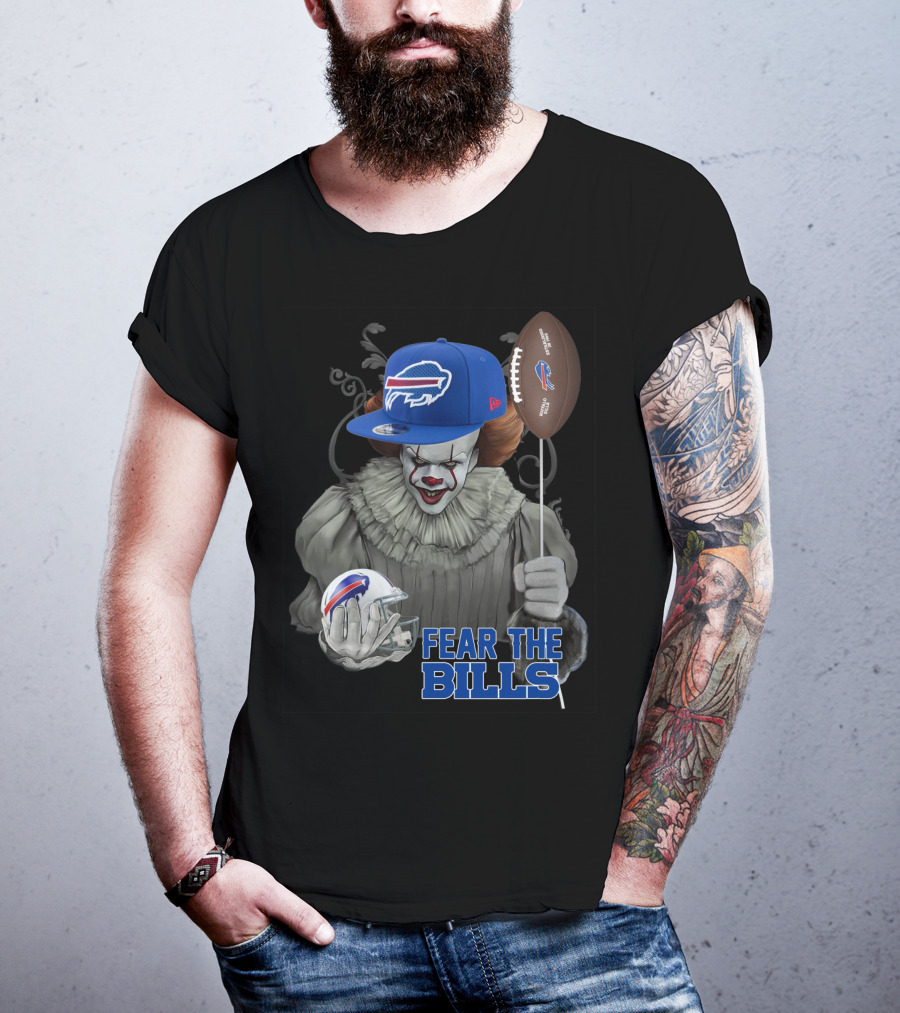 Pennywise Fear The Buffalo Bills Football Helmet T-Shirt