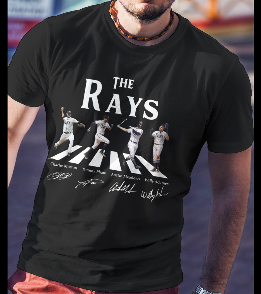 The Rays Charlie Morton Tommy Pham Austin Meadows Willy Adames Abbey Road Signatures T-Shirt