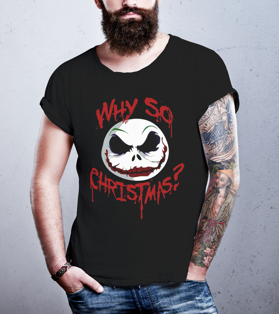 Jack Skellington Face Why So Christmas? T-Shirt