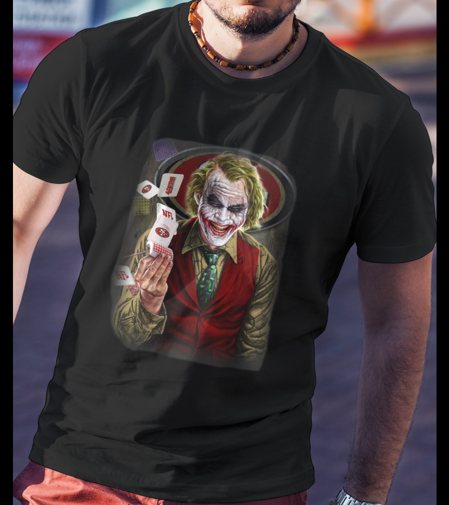 San Francisco 49ers Joker Nfl Poker Cards T-Shirt