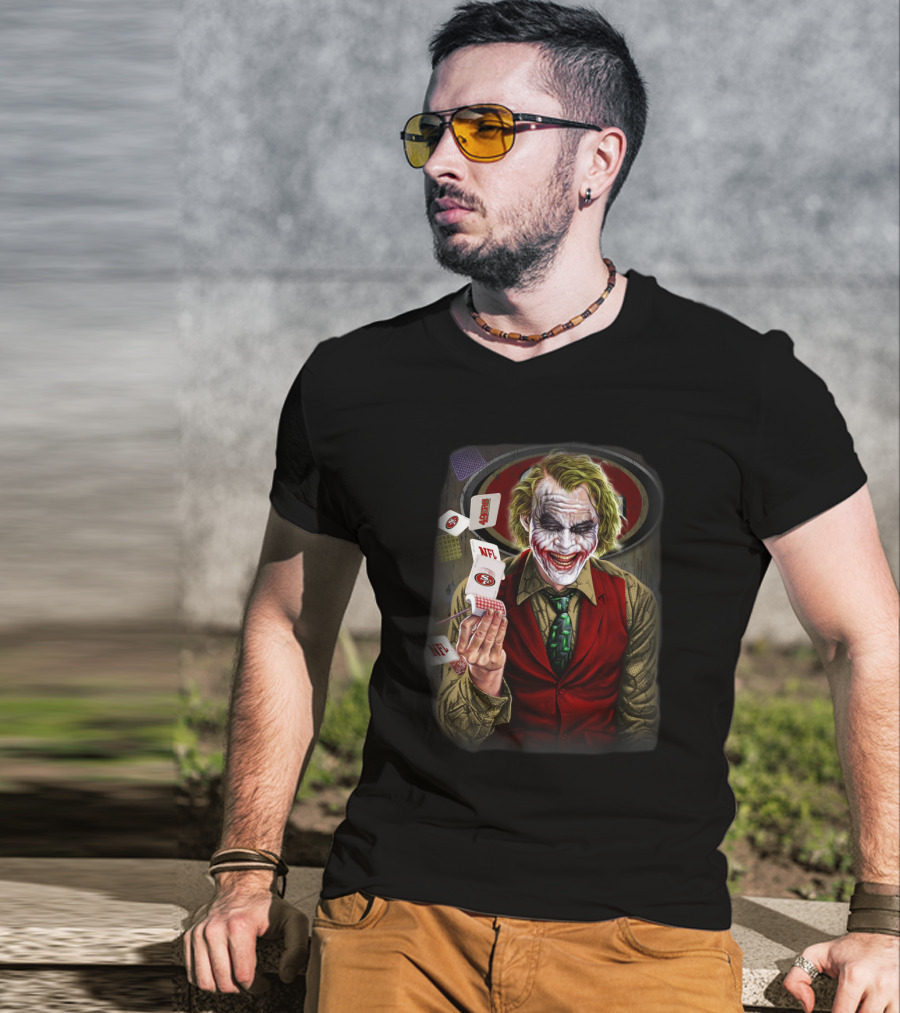 San Francisco 49ers Joker Nfl Poker Cards T-Shirt