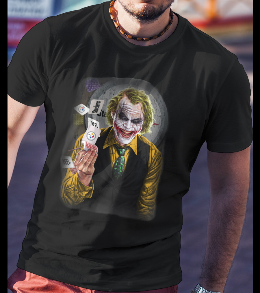 Pittsburgh Steelers Joker Nfl Playing Cards T-Shirt